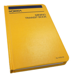 Sokkia Mining Transit Field Book 8x8 grid